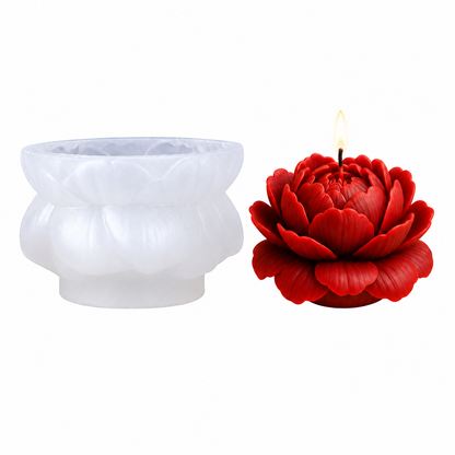 3D Lotus Style Peony Flower Silicone Mold | WCM947