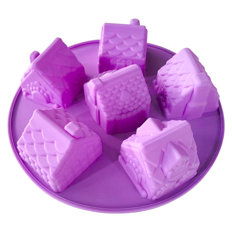 3D Miniature House Silicone Mold SSM358