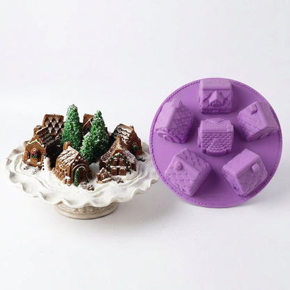3D Miniature House Silicone Mold SSM358