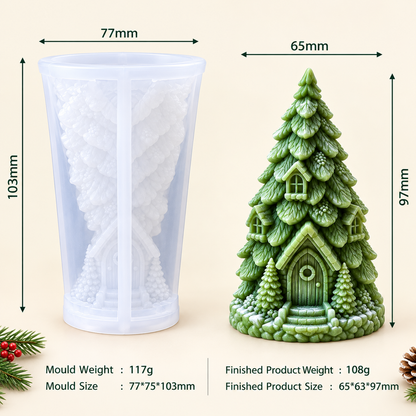 Christmas Tree House Silicone Mold | WCM970