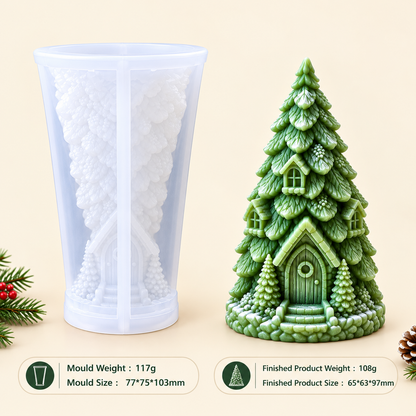 Christmas Tree House Silicone Mold | WCM970