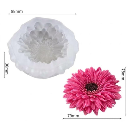 3D Multi-Layered Gerbera Flower Silicone Mold | WCM954