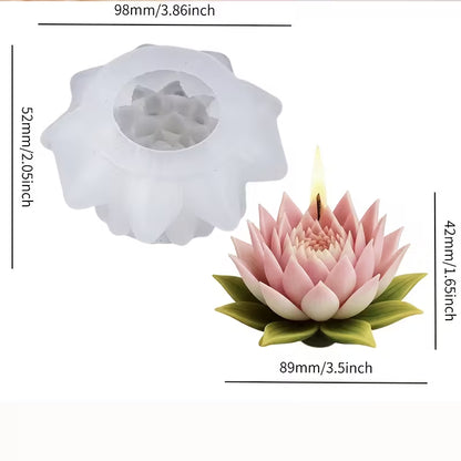 3D Multi-Layered Lotus Flower Silicone Mold