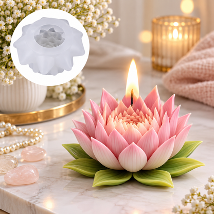 3D Multi-Layered Lotus Flower Silicone Mold