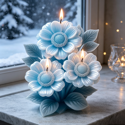 3D Three Daisy Flower Bouquet Silicone Mold | CFM520
