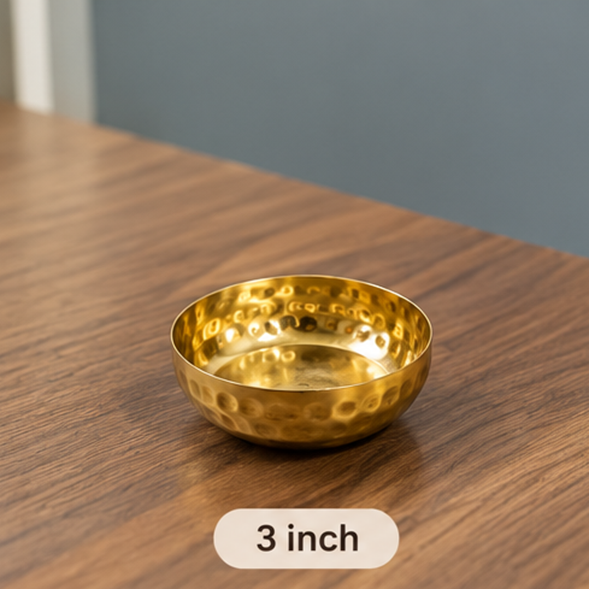 Round Hammered Gold Metal Urli for Floating Candles & Home Decoration | WCT018