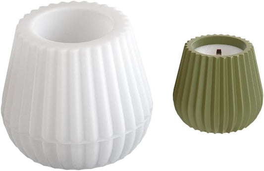 Pleated Vase Jar Mould ARM460