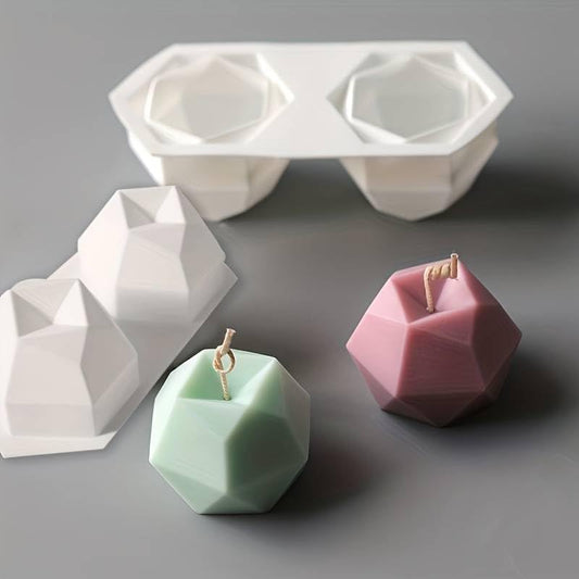 Geometric Rhombus Candle Mold WCM518