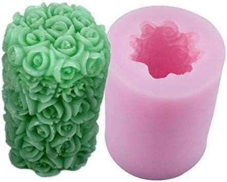 WCM002 3D Rose Candle Mold - MATIN IMPEX