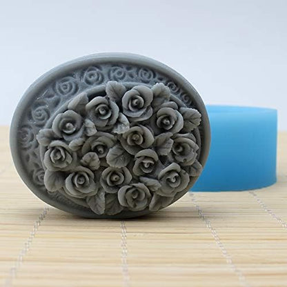 3D Rose Bunch Mould SSM134