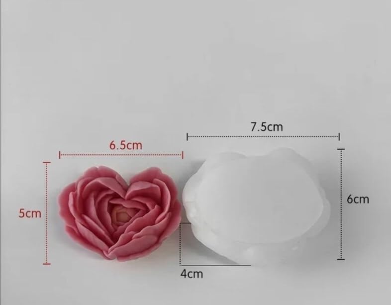 Heart Rose Mold WCM554