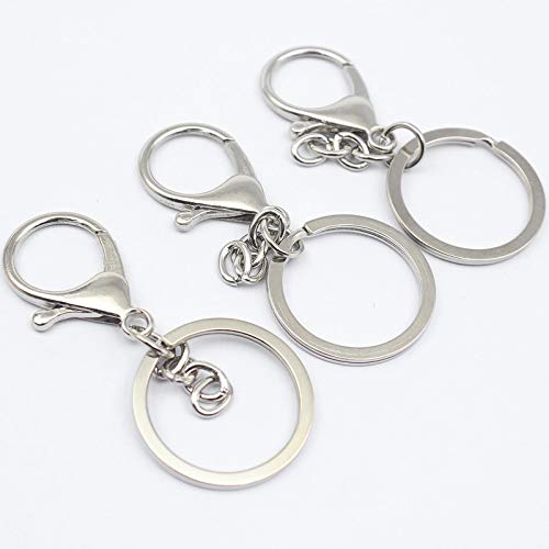 Lobster Keychain Ring Silver - Golden Pack of 12 ARA011 - ARA020