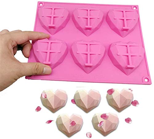 3D Diamond Heart Mould SSM062