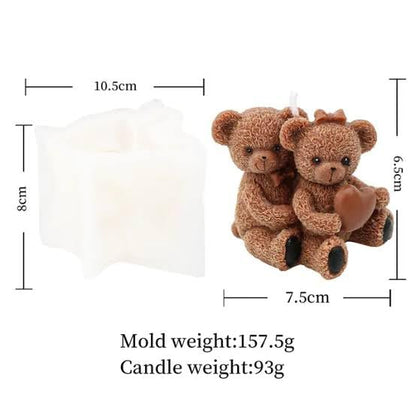 Teddy Couple Heart WCM433