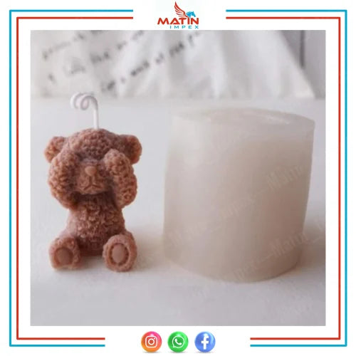 3D Teddy Bear Close Eye WCM279