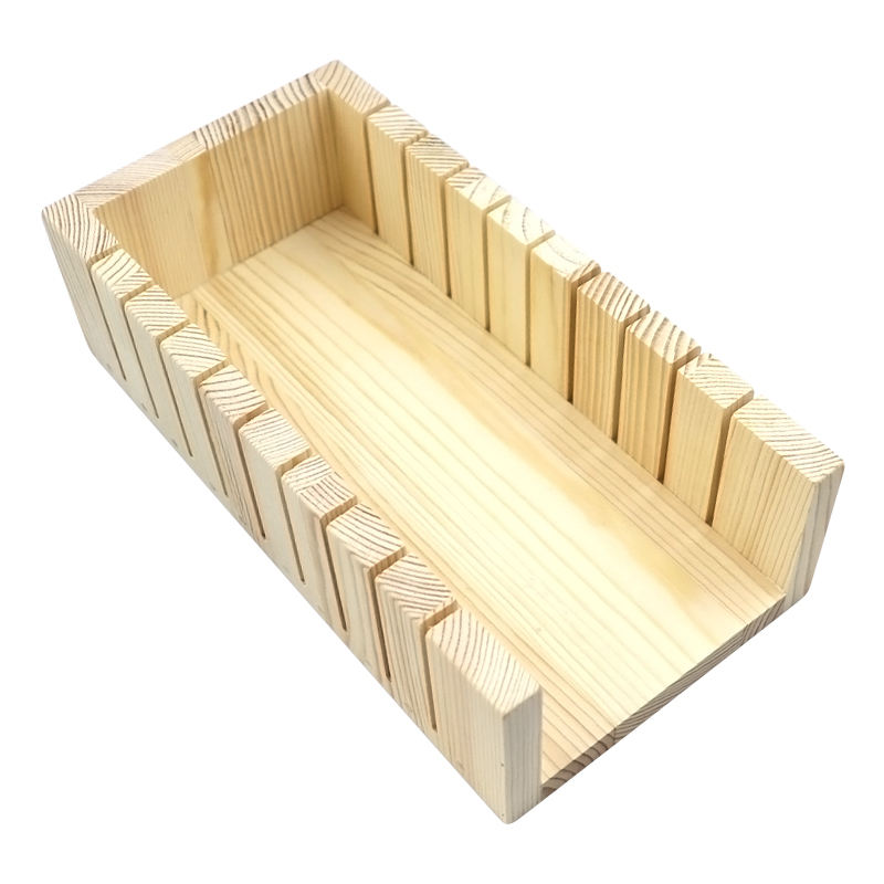 Wooden Soap Making Mold & 2 Cutter