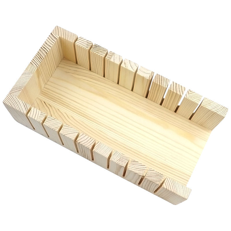 Wooden Soap Making Mold & 2 Cutter