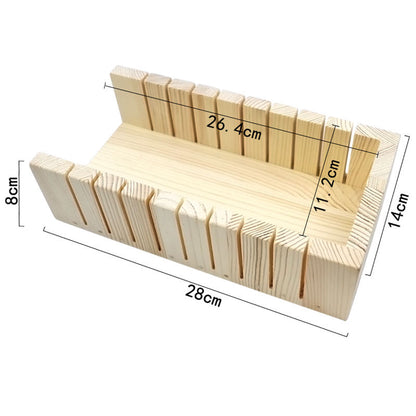 Wooden Soap Making Mold & 2 Cutter