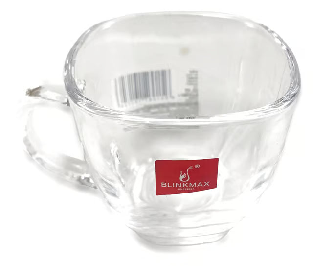 Glass Cup Square Candle Jar with Handle (Set of 6pcs)160 Each PM409