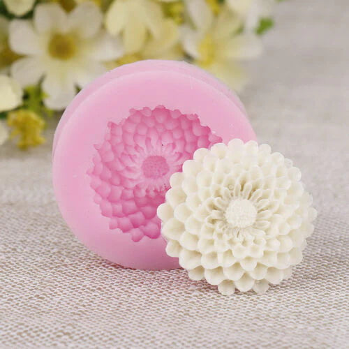Dahlia bloom Flower Mould l WCM798(gendaflower, marigold)