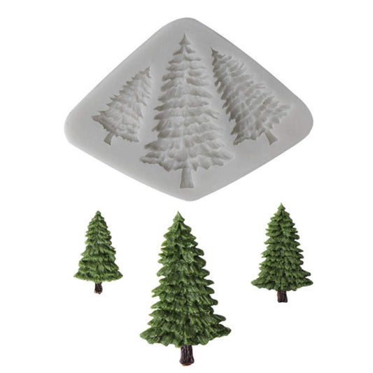 Evergreen Forest Embellishment Mould CFM383