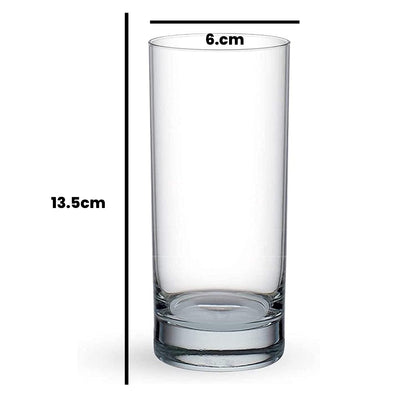 Crystal Clear bamboo Glass Candle Jar 6x13.5cm (Set of 6pcs) PM413