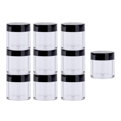 PM013 100g Acrylic Black Cap  Jar