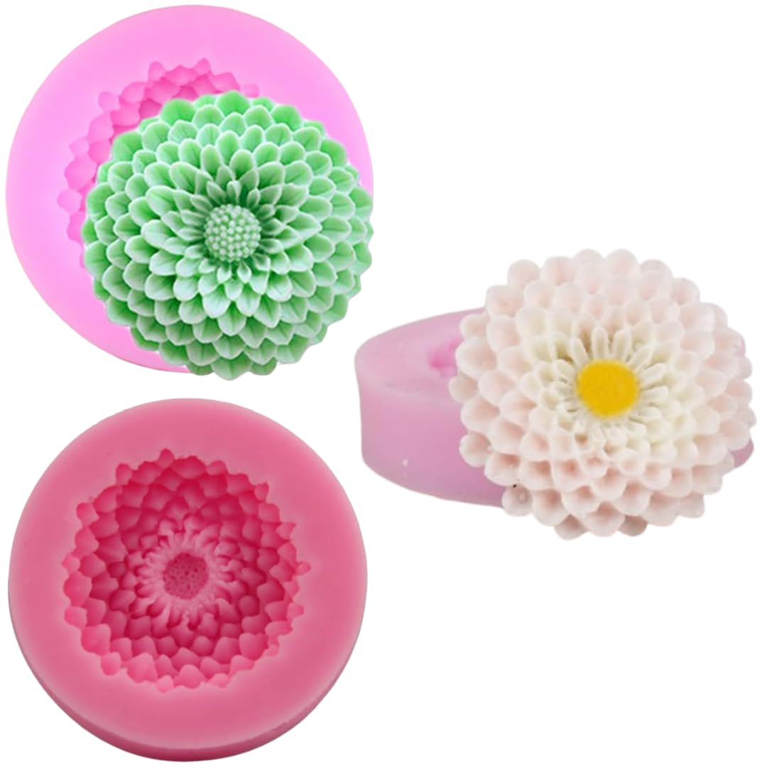 Dahlia bloom Flower Mould l WCM798(gendaflower, marigold)