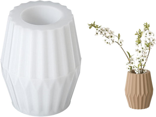 Modern Ribbed Geo Vase Planter ARM482