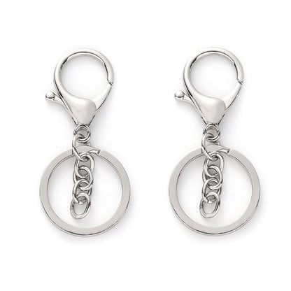 Lobster Keychain Ring Silver - Golden Pack of 12 ARA011 - ARA020