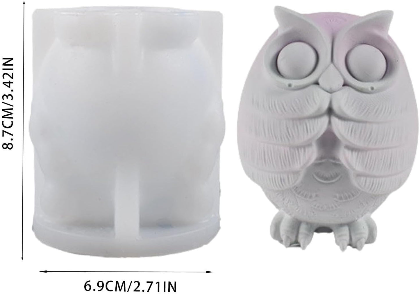3D Owl Bird II WCM386