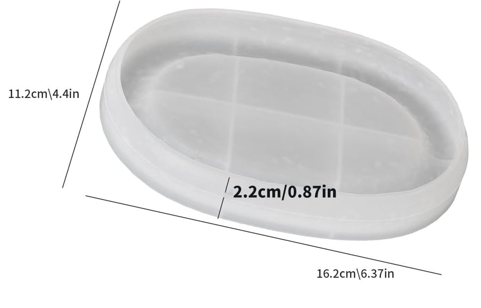 Pebbled Edge Oval Tray ARM487