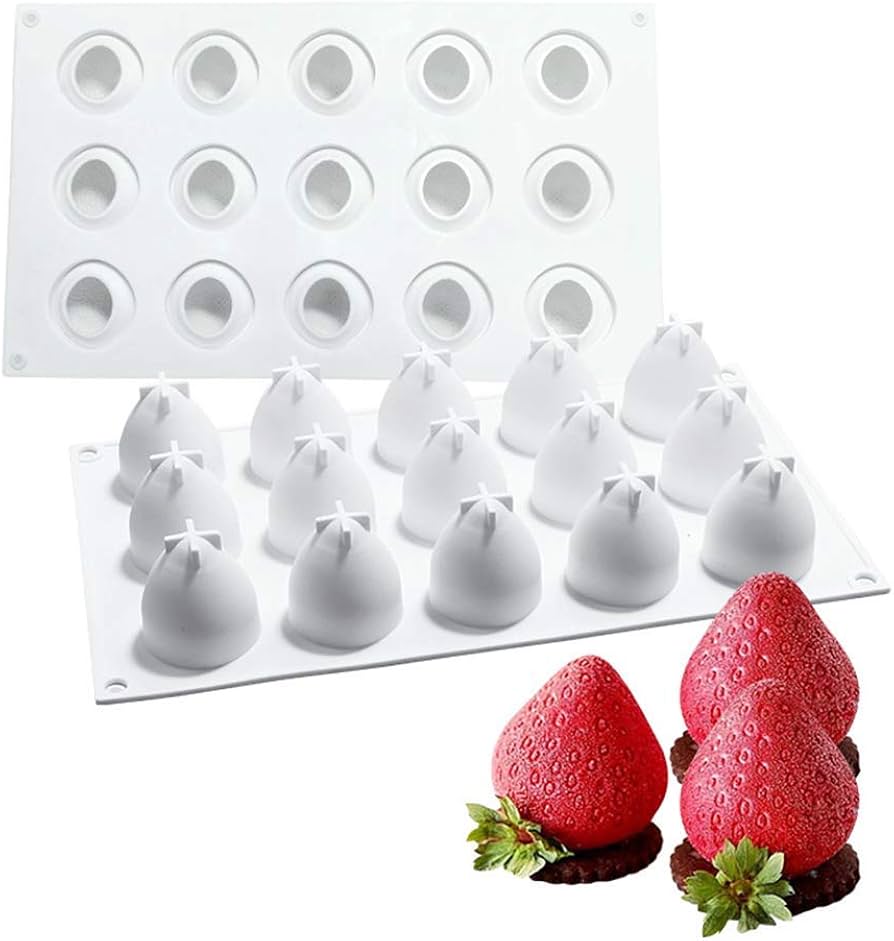 Strawberry Berry Bloom 15 Cavity Mold | WCM804
