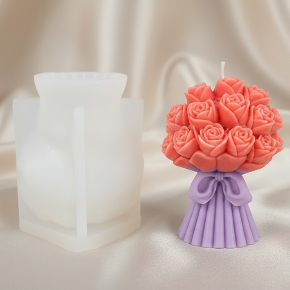 Blooming Rose Bouquet Mold l WCM808