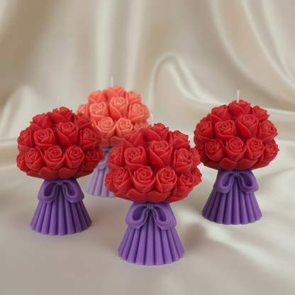 Blooming Rose Bouquet Mold l WCM808