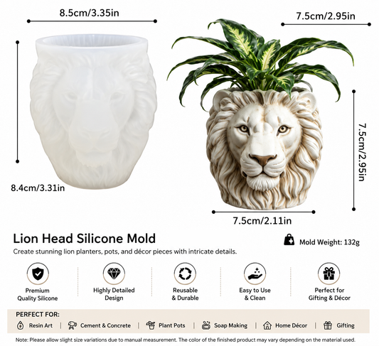 ARM592 Lion Sculpture Resin Mold
