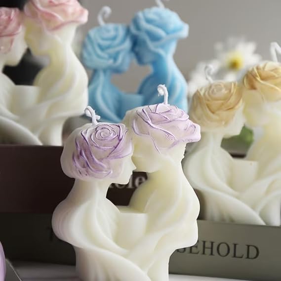 WCM920 Romantic Couple Candle Holder Mold
