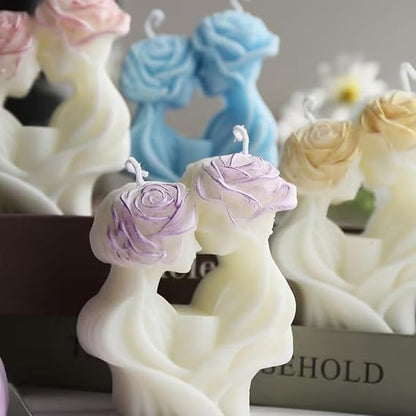 WCM920 Romantic Couple Candle Holder Mold