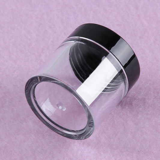 PM013 100g Acrylic Black Cap  Jar
