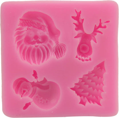 Santa Claus Tree Snowman Reindeer Mold CFM342
