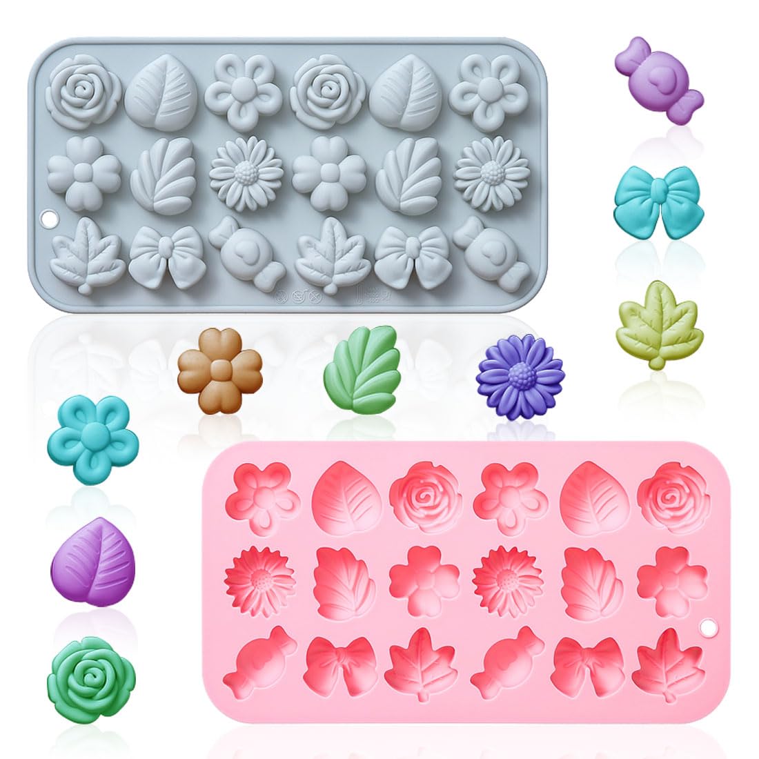 Leaf Candy Bow Silicone Mold CFM254