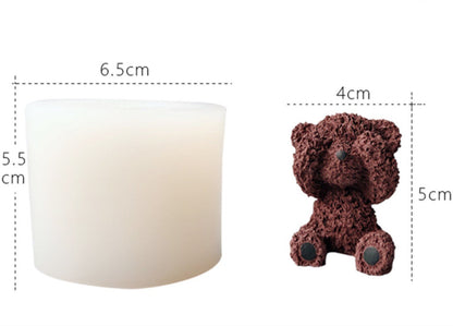 3D Teddy Bear Close Eye WCM279