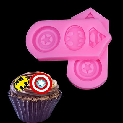 CFM454 superhero Logo Fondant mold