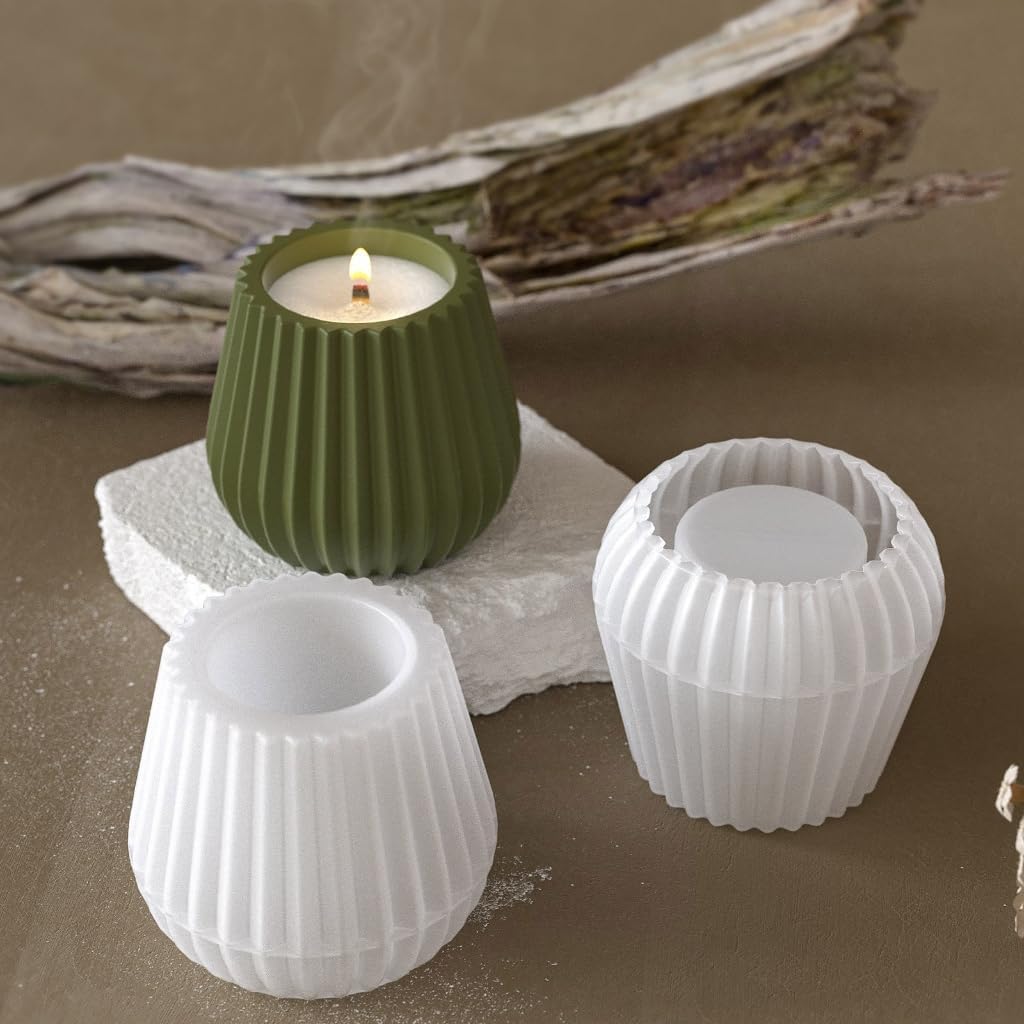 Pleated Vase Jar Mould ARM460