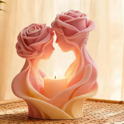 WCM920 Romantic Couple Candle Holder Mold