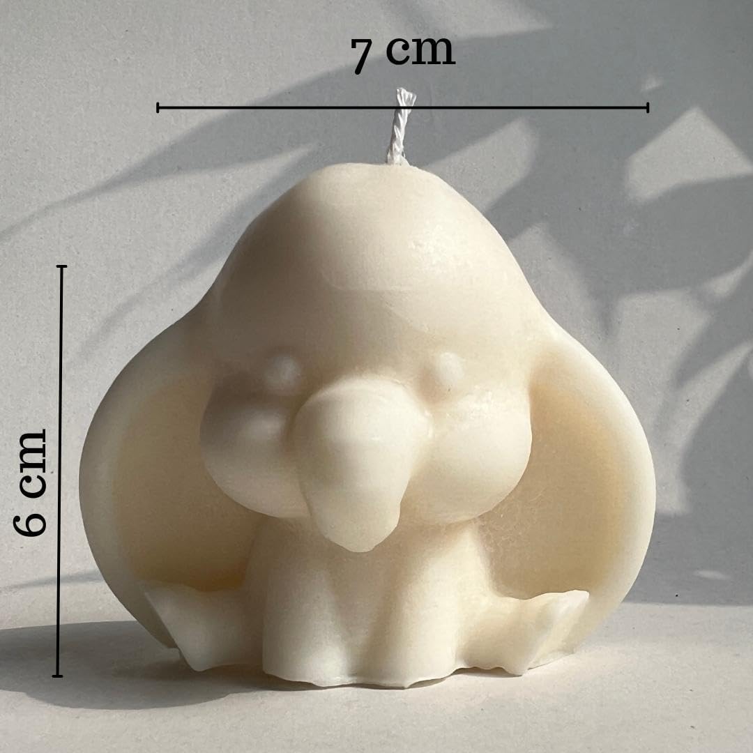 Baby Elephant With big ears Silicone Candle Mold WCM535
