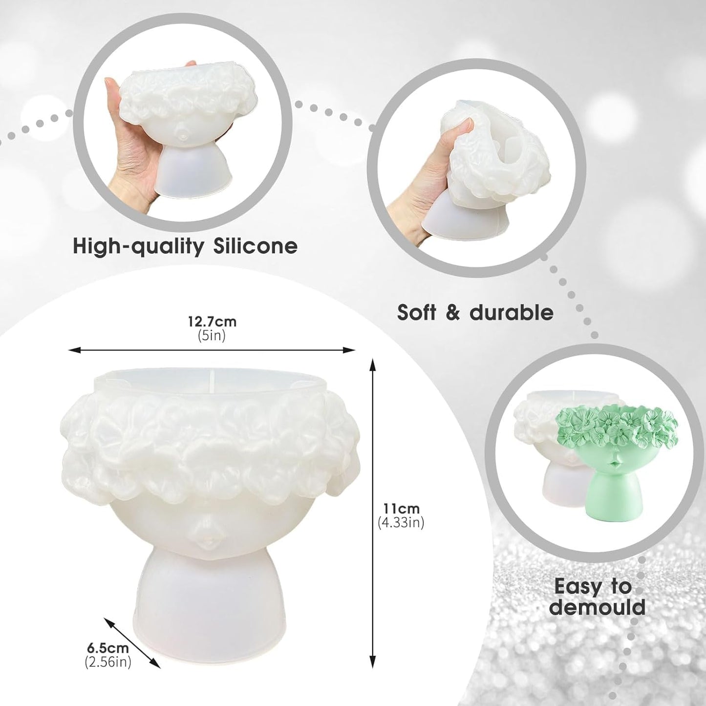 Flower Head Girl Pot ARM339