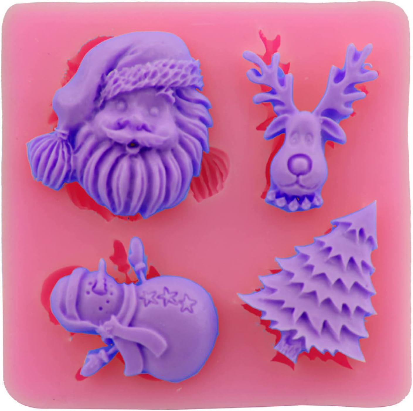 Santa Claus Tree Snowman Reindeer Mold CFM342