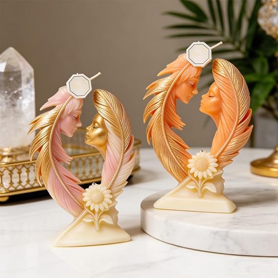 WCM924 Feather Lovers Sculpture Mold