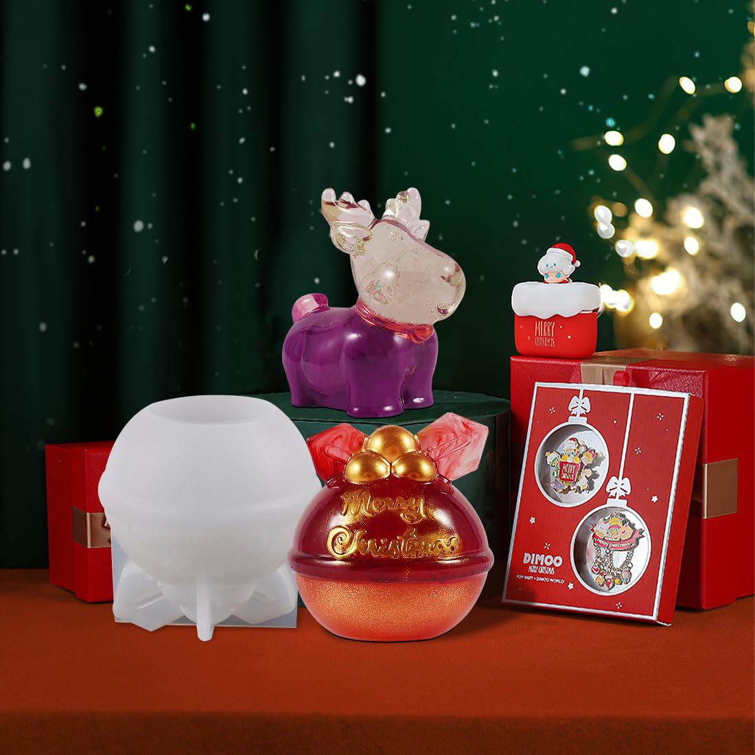 Merry Christmas Candle Mold  WCM608